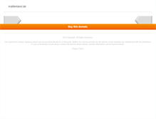 Tablet Screenshot of mattenland.de